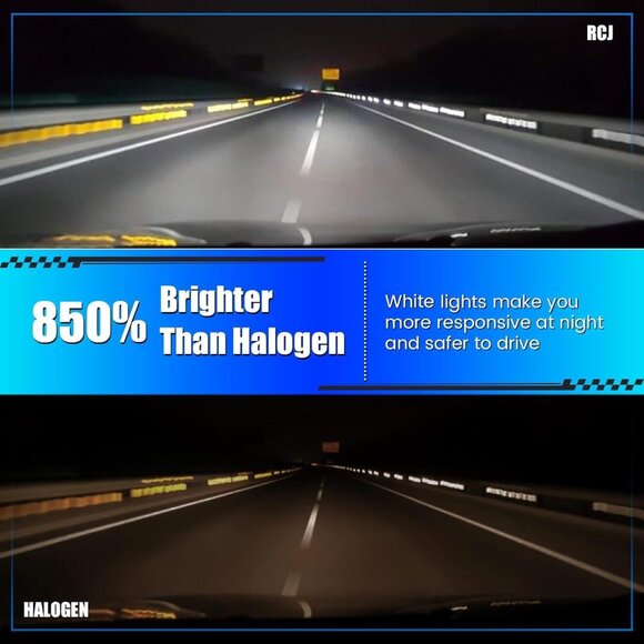 H11/H8/H9 Fog Light Bulbs – 6000K Cool White, 35000LM, Plug and Play - Picture 5 of 7